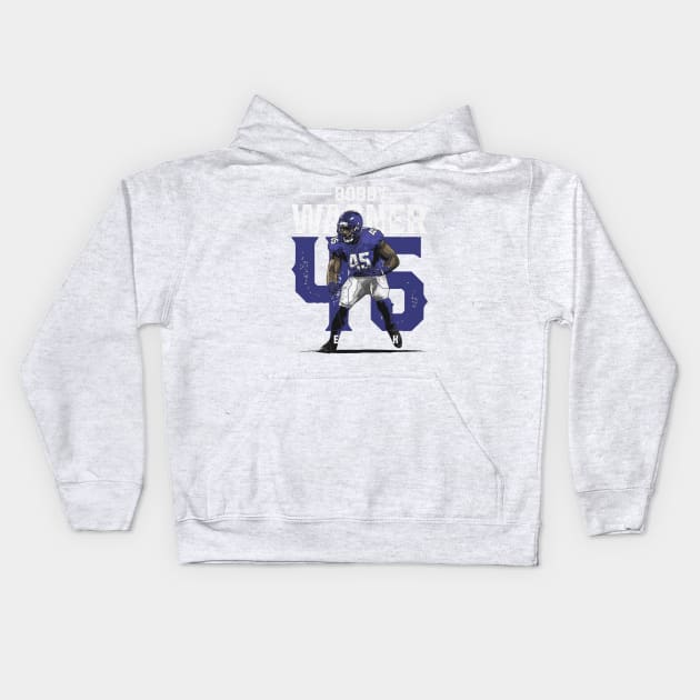 Bobby Wagner Los Angeles R Poster Kids Hoodie by MASTER_SHAOLIN